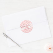 Vrede Liefde Joy | Scriptvakantieenvelopzegel Ronde Sticker (Envelop)