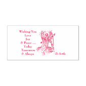 Vrede Liefde Joy Wishes Zelfinktende Stempel (Design)
