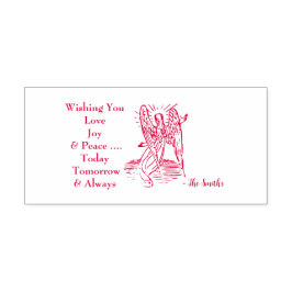 Vrede Liefde Joy Wishes Zelfinktende Stempel