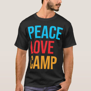 Vrede Liefde Kamp Kamperende vrienden T-shirt
