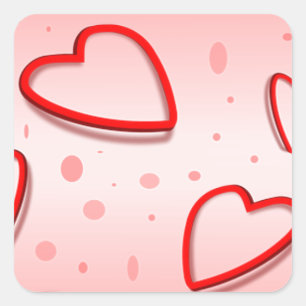 Vrede Liefde Kantoor Feest Dank Patroon Kleurrijk Vierkante Sticker