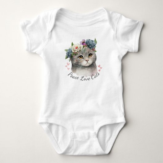 Vrede liefde katten romper (Voorkant)
