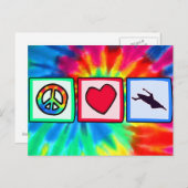 Vrede, liefde, Kayaking Briefkaart (Voorkant / Achterkant)