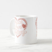 Vrede Liefde Keramiek Koffiemok (Voorkant links)