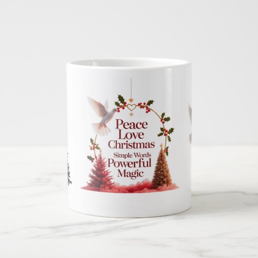 Vrede Liefde Kerst Duif Mok – Speciale Jumbo  (Voorkant)