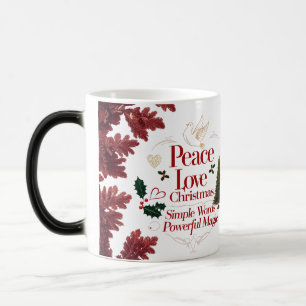 Vrede Liefde Kerst Kleurveranderende Mok – Magisch