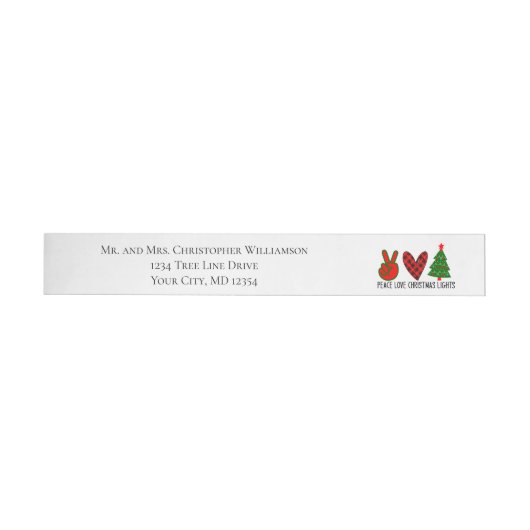 Vrede Liefde Kerst Vakantie Retouradres (Individueel)