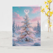 Vrede & Liefde Kerstdagen Kaart (Gele Bloem)