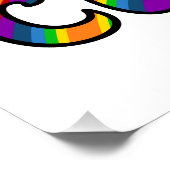 Vrede Liefde Kleur Regenboog Ontwerp Perfect Poster (Hoek)
