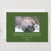 Vrede Liefde & Knuffels Modern Type Twee Foto Feestdagenkaart (Achterkant)