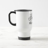 Vrede Liefde Koffie Ochtend Vibe Reisbeker (Links)