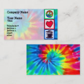 Vrede, liefde, koffie visitekaartje (Voorkant / Achterkant)