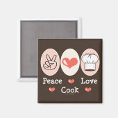 Vrede Liefde Koken Magneet (Voorkant / Achterkant)