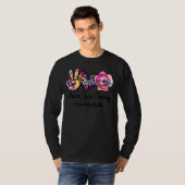 Vrede Liefde Koken Tie Dye Lunch Lady Life Lunch L T-shirt (Voorkant volledig)