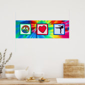 Vrede, liefde, krijgskunst poster (Keuken)