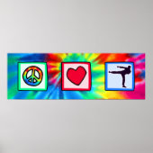 Vrede, liefde, krijgskunst poster (Voorkant)