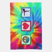 Vrede, liefde, krijgskunst theedoek (Verticaal)