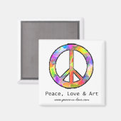 Vrede, Liefde & Kunstmagneet Magneet (Voorkant / Achterkant)
