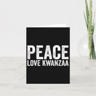 Vrede Liefde Kwanzaa Afro-Amerikaans Erfgoed Geluk Kaart