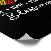 Vrede Liefde Kwanzaa Zegeningen Kerstmis Afrikaans Poster (Hoek)