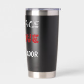 Vrede Liefde Labradors Chocolade Lab Cadeau Labrad Geïsoleerde Drinkbeker (Links)