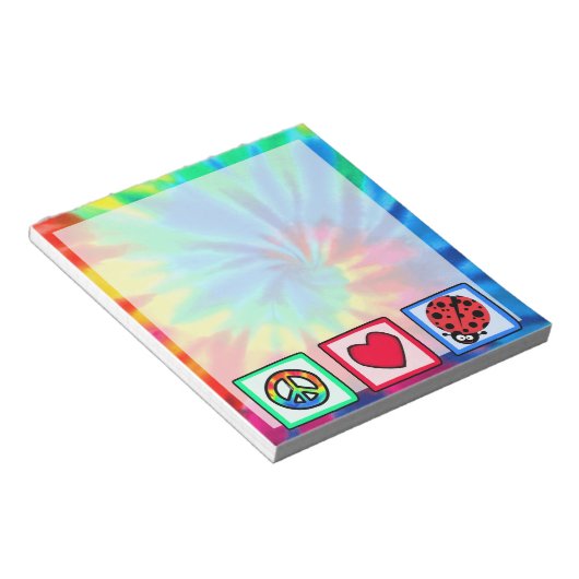 Vrede, liefde, Ladybugs Notitieblok (Schuin)