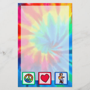 Vrede, liefde, landmuziek briefpapier