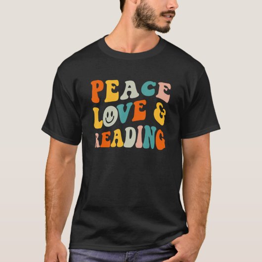Vrede Liefde Lezen Voor Boek T-shirt (Voorkant)