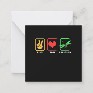 Vrede Liefde Libel Notitiekaartje