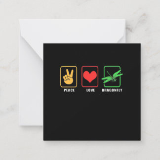 Vrede Liefde Libel Notitiekaartje