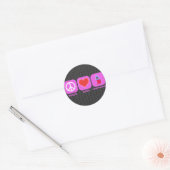 Vrede Liefde Liechtenstein Ronde Sticker (Envelop)