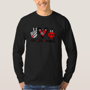 Vrede Liefde Lieveheersbeestjes Veel Geluk Natuur T-shirt