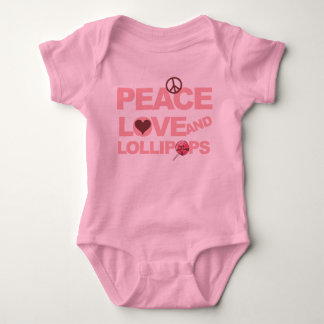 Vrede liefde lolly's baby meisje kruiper romper