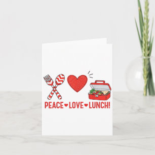 Vrede Liefde Lunchdame Waarderingsdoos Terug naar  Kaart