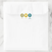 Vrede Liefde Mad Science Ronde Sticker (Tas)