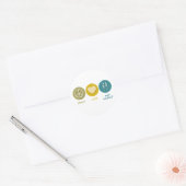 Vrede Liefde Mad Science Ronde Sticker (Envelop)