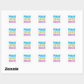 Vrede Liefde Magic Ronde Sticker (Vel)