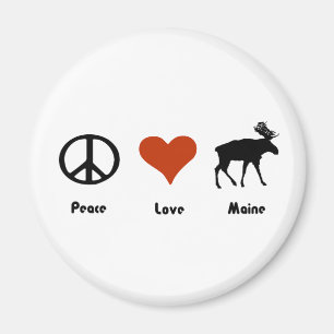 Vrede Liefde Maine Magneet