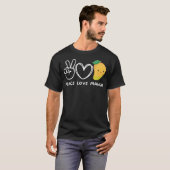 Vrede Liefde Mango Retro Mango Liefhebber Fruit Lo T-shirt (Voorkant volledig)