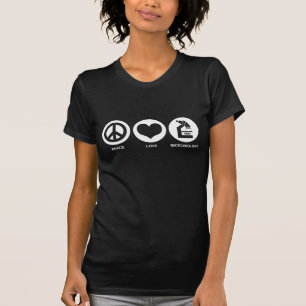 Vrede Liefde Microbiologie T-shirt