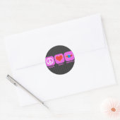 Vrede Liefde Mongolië Ronde Sticker (Envelop)