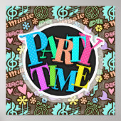 Vrede, liefde, muziek poster (Voorkant)