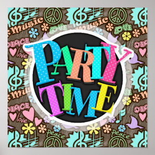 Vrede, liefde, muziek poster