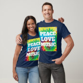 Vrede Liefde Muziek T-shirt (Unisex)