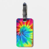 Vrede, liefde, muziek, tie Dye Bagagelabel (Achterkant verticaal)