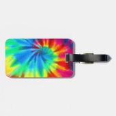 Vrede, liefde, muziek, tie Dye Bagagelabel (Achterkant horizontaal)