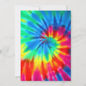 Vrede, liefde, muziek; Tie dye Kaart (Achterkant)