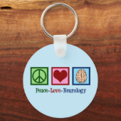 Vrede Liefde Neurologie - Neuroloog Sleutelhanger (Voorkant)