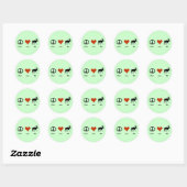 Vrede Liefde New Hampshire Ronde Sticker (Vel)