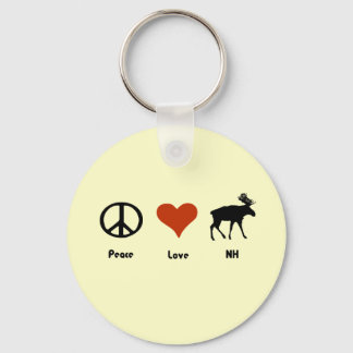 Vrede Liefde New Hampshire Sleutelhanger